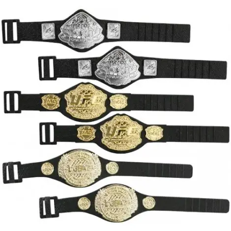 9. Set of 6 Championship Action Figure Belts