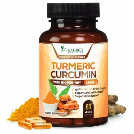 3. Natures Nutrition Turmeric Curcumin
