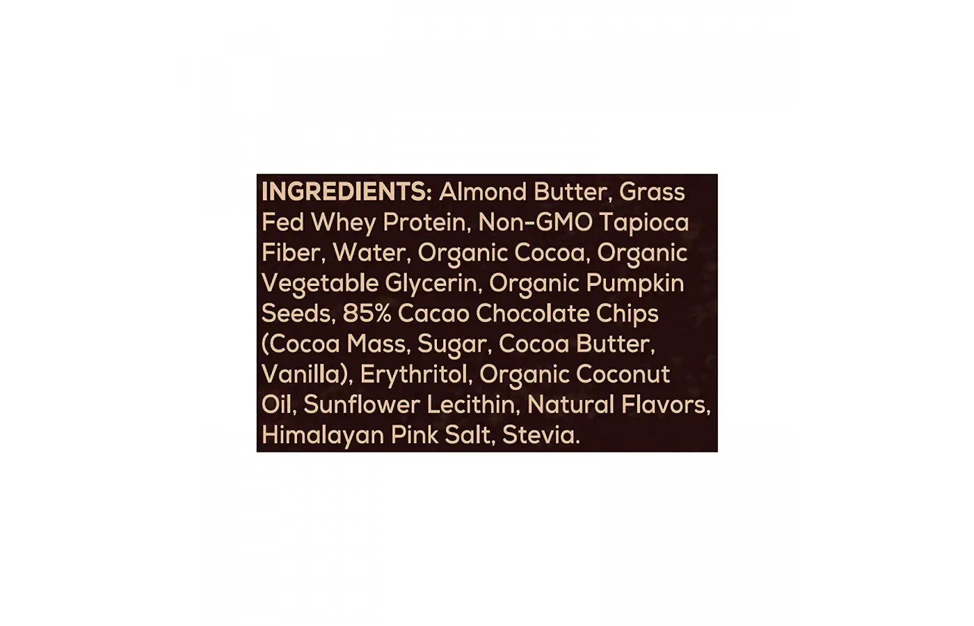 Atlas Bar Ingredients
