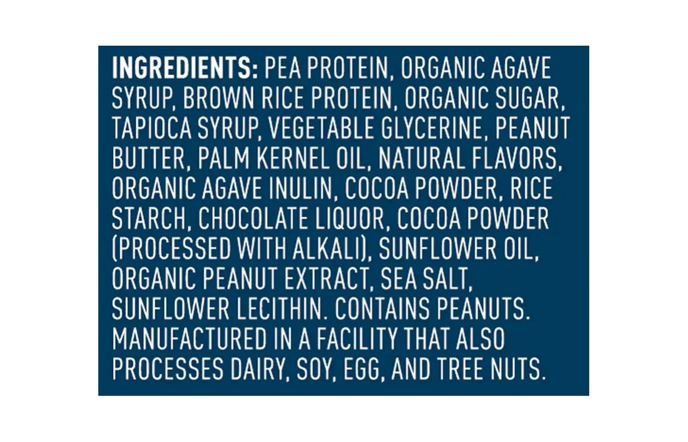 vega ingredients