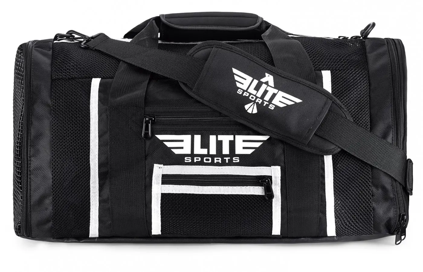 elite sports mesh black and white