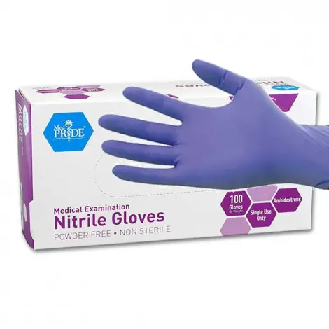 Med Pritde latex free disposable gloves