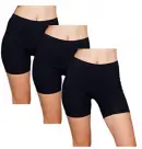 Emprella Slip anti chafing Shorts | 3-Pack Black Bike Shorts