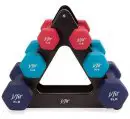 7. j/fit Dumbbell Set with Rack best home gym equipment