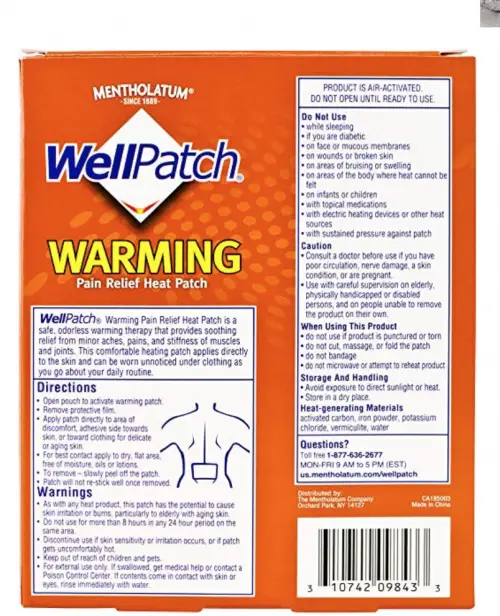 WellPatch Heat Therapy Fighting Report