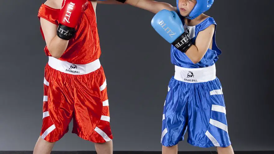 image of two boys boxing